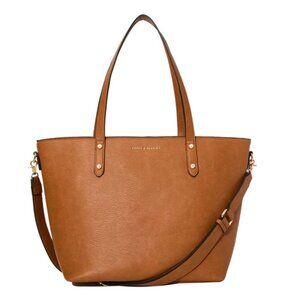 Poppy & Peonies Go Getter Tote Cognac